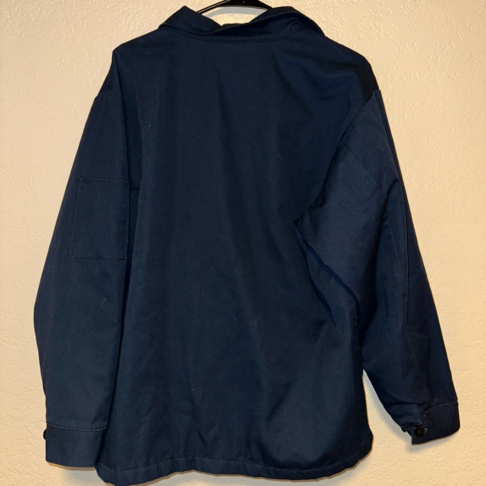 Unique Navy Embroidered Work Jacket - image 3